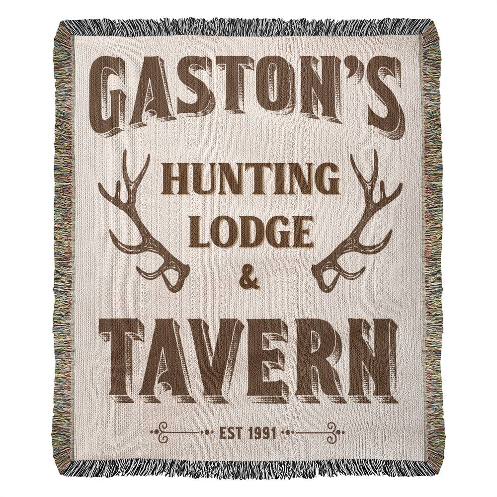 Gaston's Tavern Throw Blanket